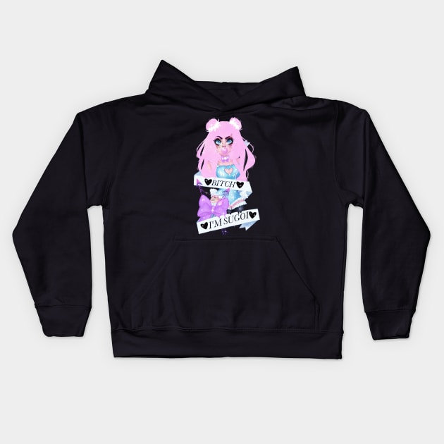 BITCH, I'M SUGOI Kids Hoodie by TheGeekLyfe